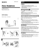 Sony MDR-AS20J Operating Instructions